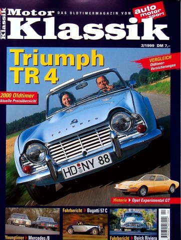 Deckblatt Motor Klassik (02/1999)